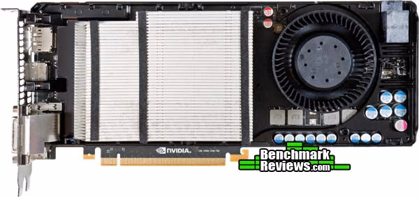 NVIDIA GeForce GTX 680 Video Card Heatsink, top view