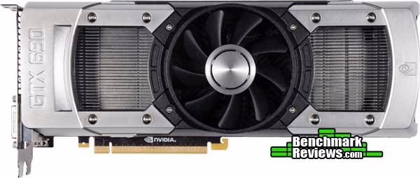 NVIDIA GeForce GTX 690 Video Card, top view