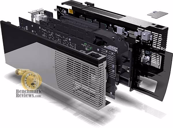 GeForce 9800 GX2 Exploded, back view