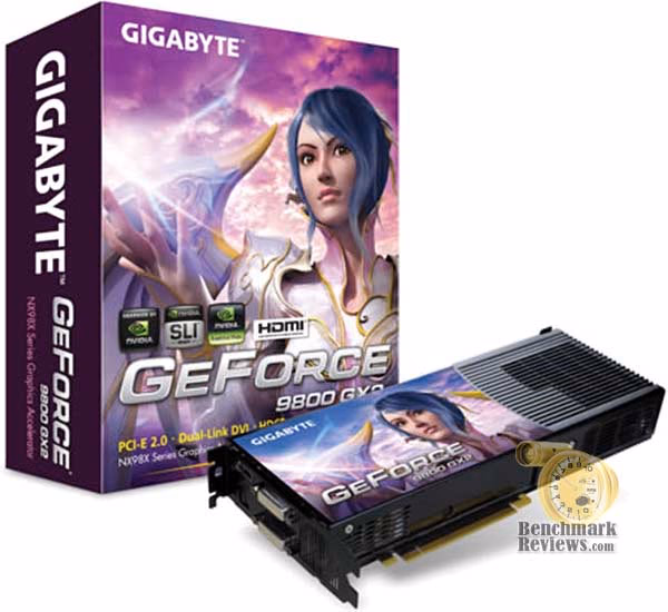 GeForce 9800 GX2, package