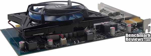 HIS Radeon HD7750 iCooler 1GB Video Card, angle view