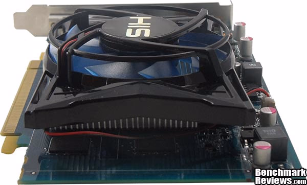 HIS Radeon HD7750 iCooler 1GB Video Card End, profile view