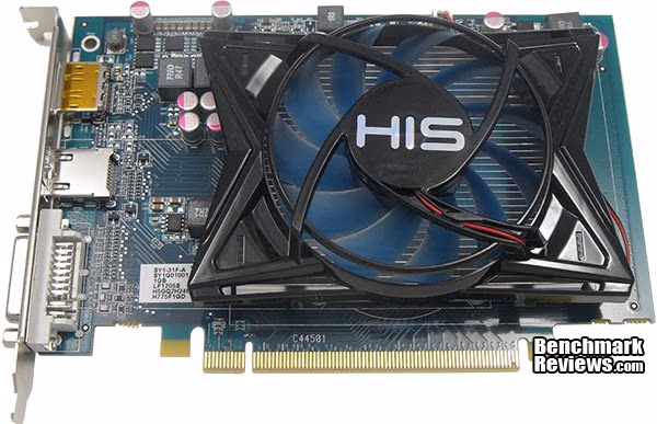 HIS Radeon HD7750 iCooler 1GB Video Card Top Closer