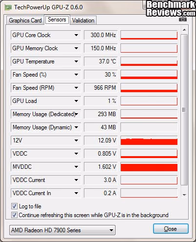 HIS HD7950 IceQ Turbo 3GB GPU Z Idle