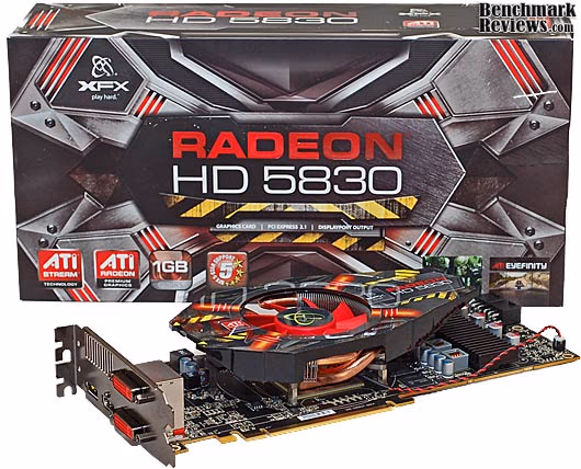 XFX HD 5830 Video Card Box And Card