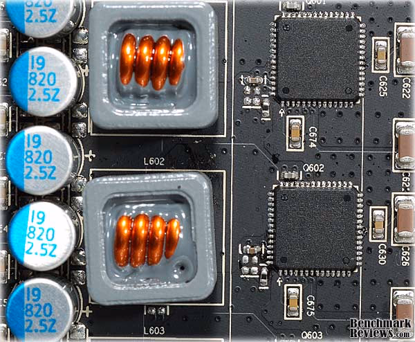 XFX HD 5830 Video Card DrMOS Section