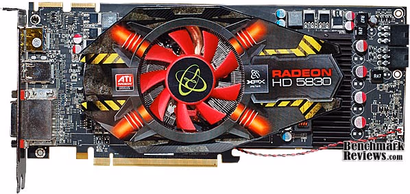 XFX HD 5830 Video Card Front View