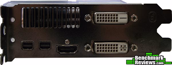 HIS Radeon HD6870 IceQ Rear Display, connectors