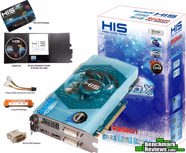 HIS HD6850 IceQ X Turbo, accessories