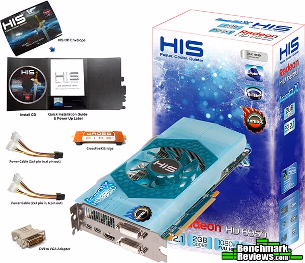 HIS HD6950 IceQ X Turbo X IceQ, accessories