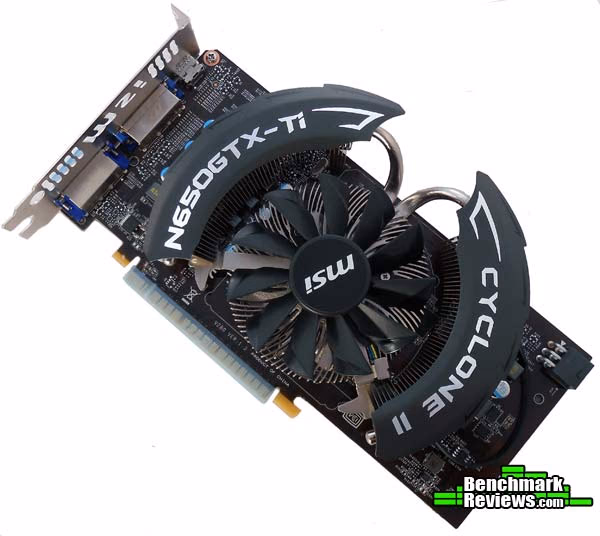 MSI GTX 650Ti Power Angle Up