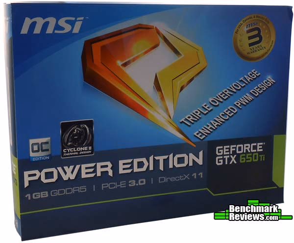 MSI GTX 650Ti Power, box
