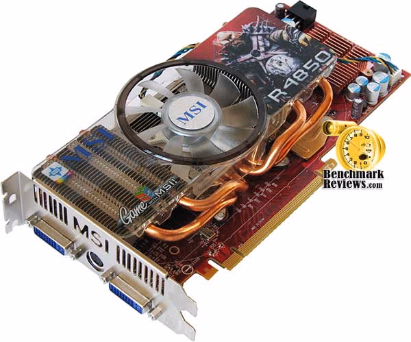MSI Radeon 4850 Front, corner view