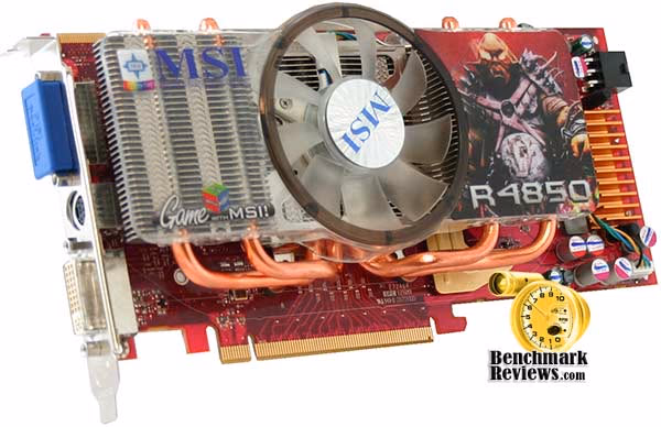 MSI Radeon 4850 Top, angle view