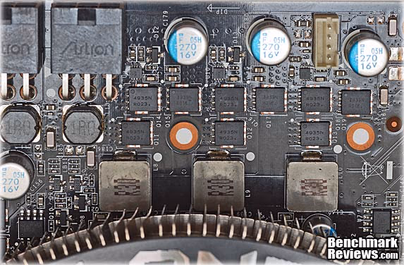 MSI N460GTX Cyclone 1GD5 OC Power Section