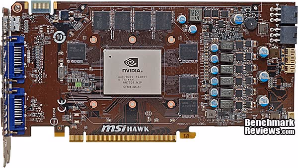MSI N460GTX HAWK Video Card Front Full, open