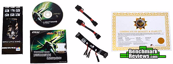 MSI n680gtx Lightning, accessories