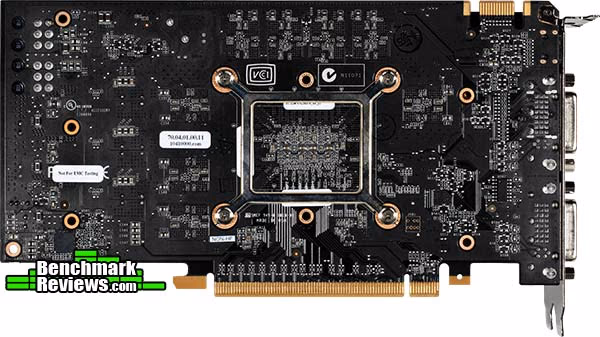 NVIDIA GeForce GTX 460 PCB, bottom view