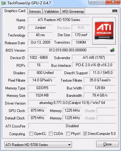 PC AX5770 PPG GPU Z