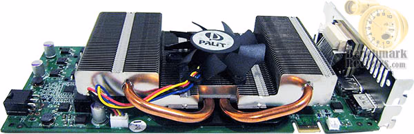 Palit 9600 GT PCB, angle view
