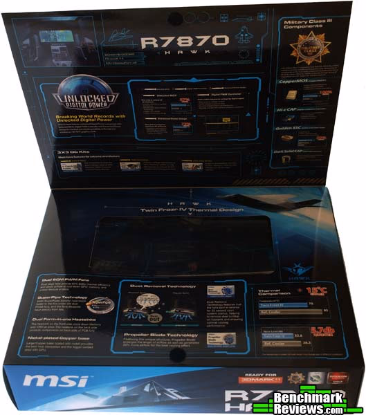 MSI R7870 Hawk Box, open