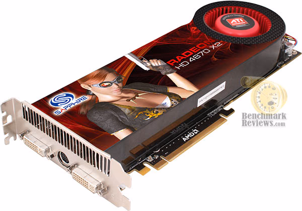 Sapphire Radeon HD 4870 X2, angle view