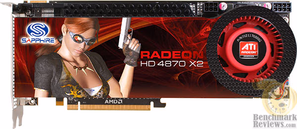 Sapphire Radeon HD 4870 X2, top view