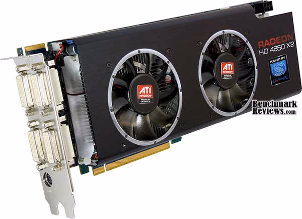 Sapphire Radeon HD 4850 X2 Upright