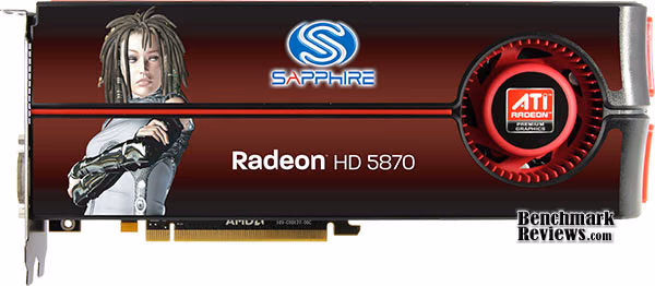 Sapphire Radeon Hd 5870 Video Card, top view