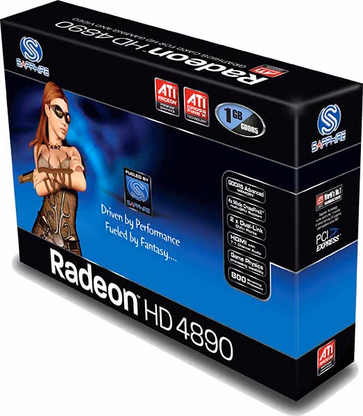 Sapphire Radeon 4890 Retail, box