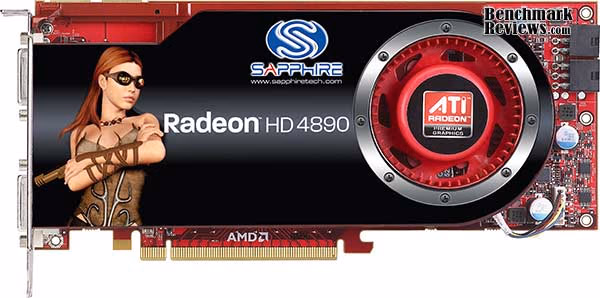 Sapphire Radeon 4890, top view