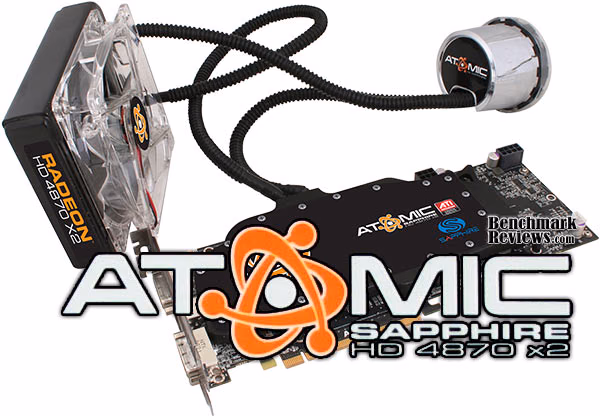 Sapphire Radeon 4870 X2 Atomic, splash