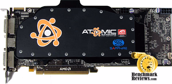 Sapphire Radeon 4870 X2 Atomic, top view