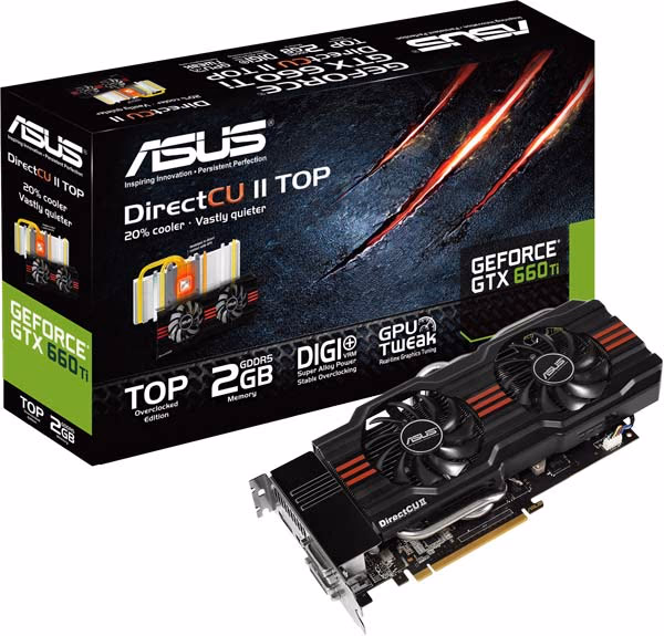 ASUS GeForce GTX 660Ti DirectCU II TOP, package
