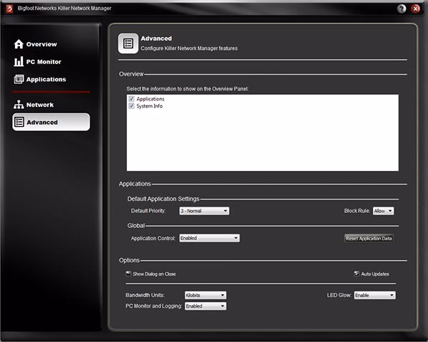 Bigfoot Network Killer Manager Advanced