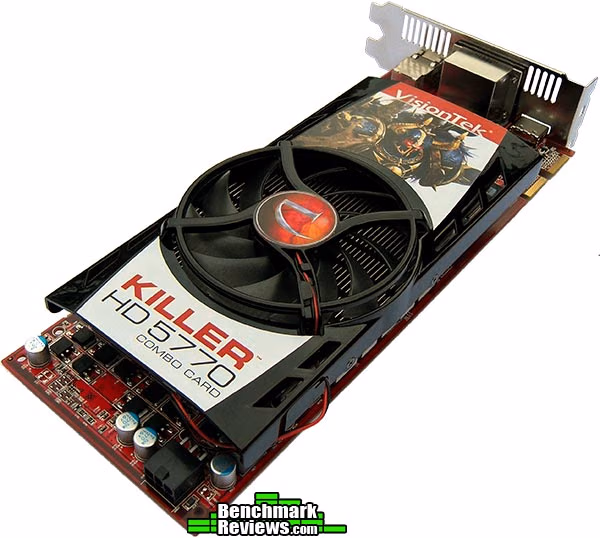 VisionTek Killer HD5770 Combo Card Angle View