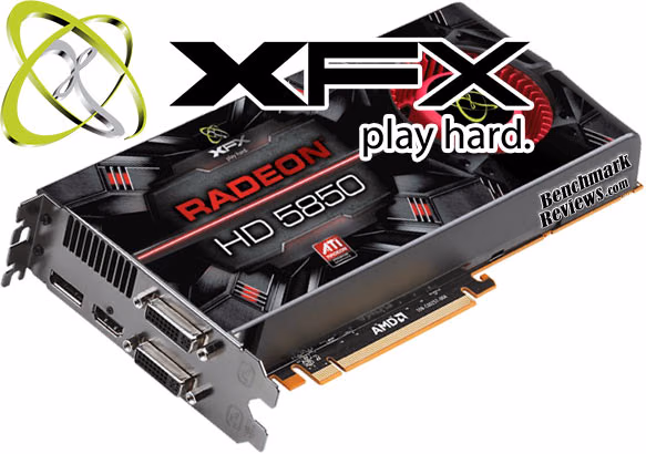 XFX Radeon HD5850 HD 585A ZNFC Video Card, splash