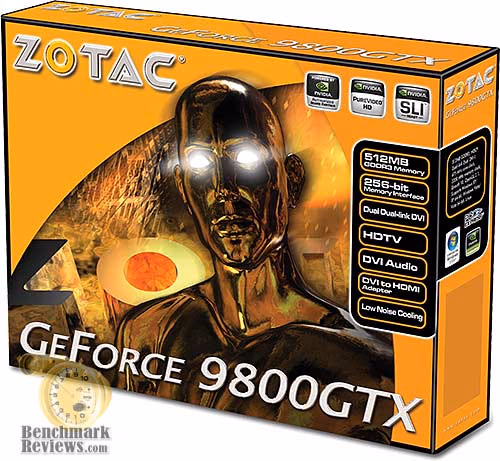 ZOTAC GeForce 9800 GTX Retail, box