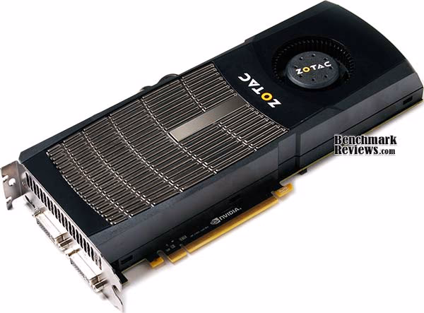 Zotac GeForce GTX 480 Video Card, corner view