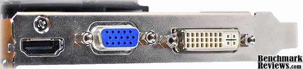 ASUS engt240 gddr3 Rear, connectors