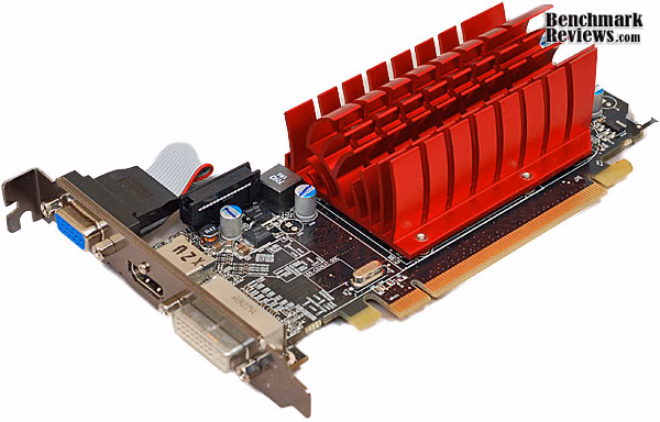ATI RADEON HD5450 VIDEO CARD IO, bottom view