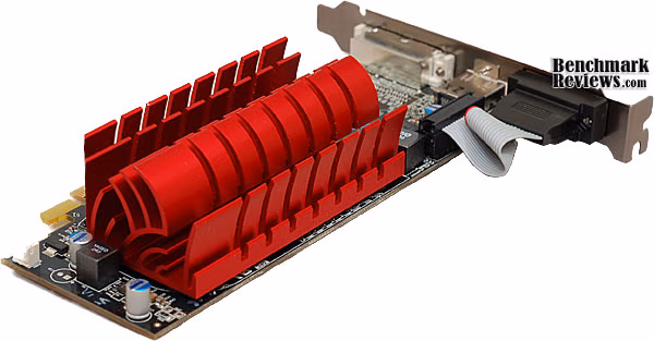 ATI RADEON HD5450 VIDEO CARD Top, rear view