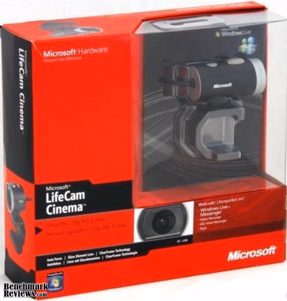 Microsoft Lifecam Cinema Webcam, box